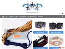 Tablet Screenshot of luckystarsleather.com